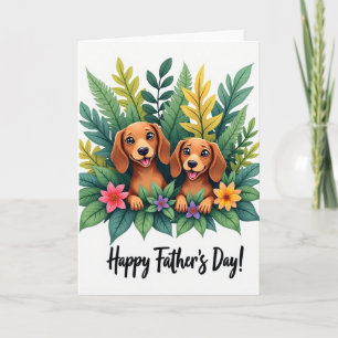 Russet Pups Fathers Day Card