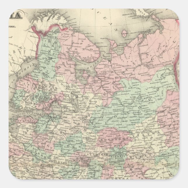 Russia 11 square sticker (Front)