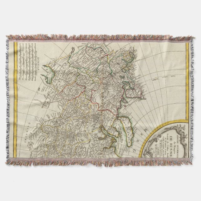 Russia 18 throw blanket (Front)
