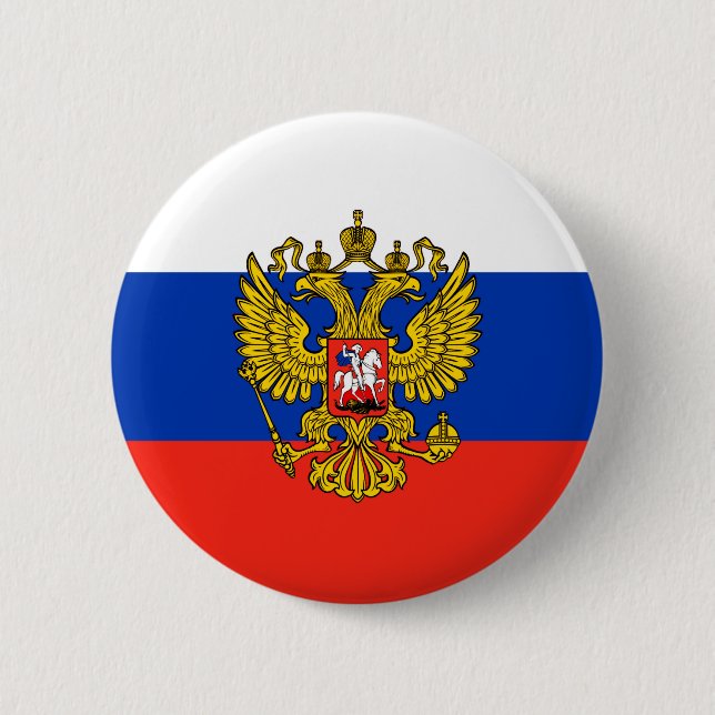 Russia 6 Cm Round Badge (Front)