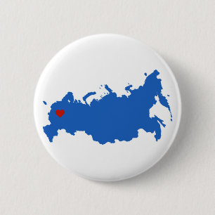 Russia 6 Cm Round Badge