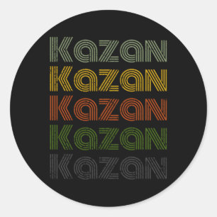 Russia 70'S City Kazan Classic Round Sticker