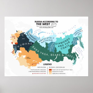 Russia According to the West Poster