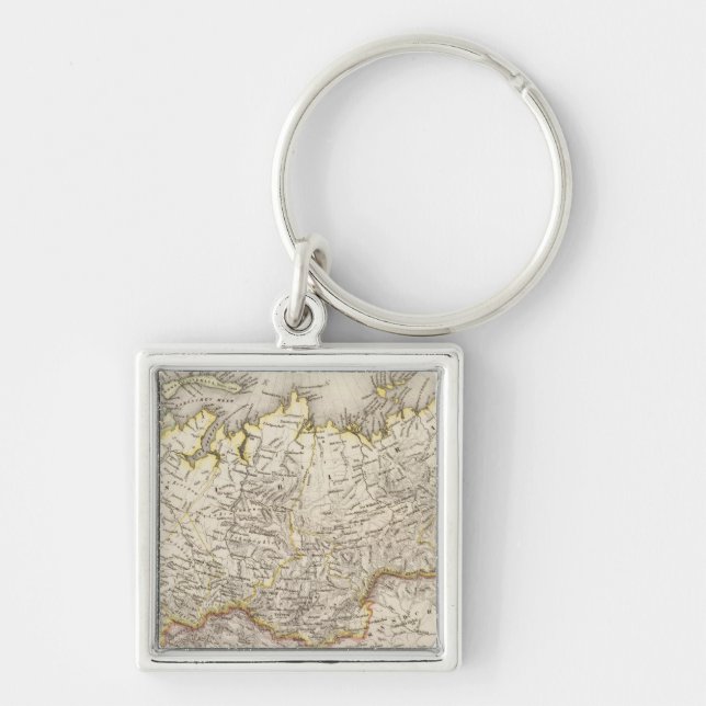 Russia and Asia 2 Key Ring (Front)