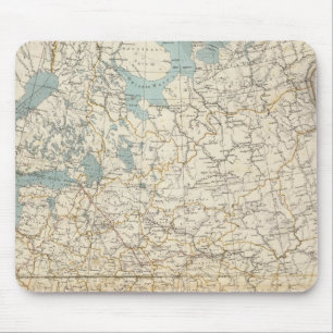 Russia and Poland Atlas Map Mouse Pad