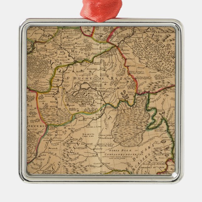 Russia and Ukraine Metal Tree Decoration (Front)