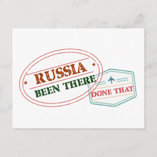 Russia Been There Done That Postcard