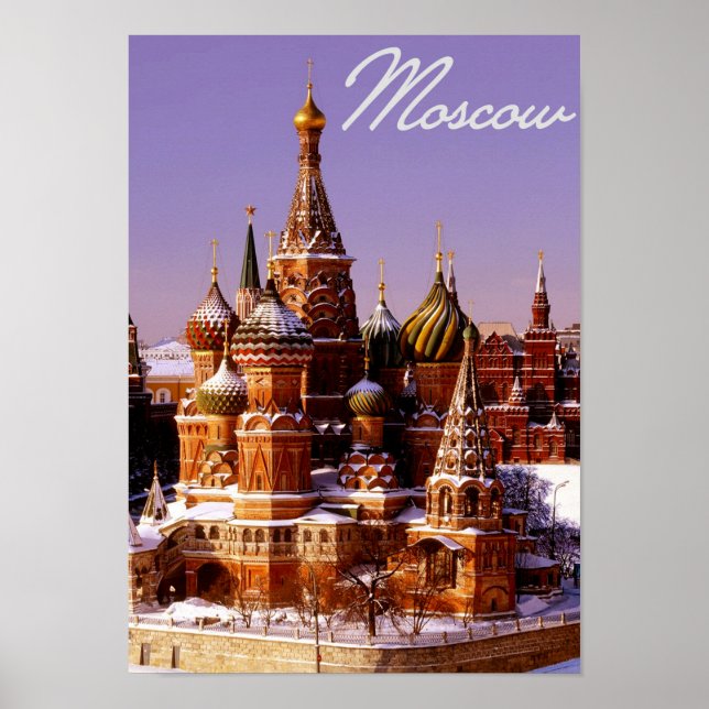 Russia Capital Moscow Kremlin Poster (Front)
