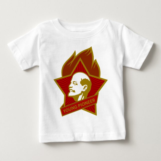 Russia CCCP USSR Young Pioneer Baby T-Shirt (Front)