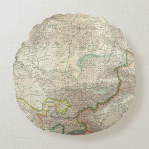 Russia, China, Asia 2 Round Cushion
