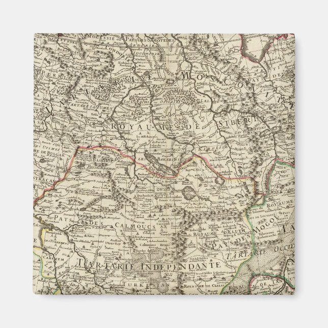 Russia, China, Asia Magnet (Front)