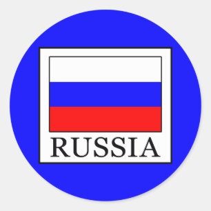 Russia Classic Round Sticker