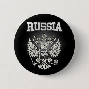 Russia Coat of Arms 6 Cm Round Badge