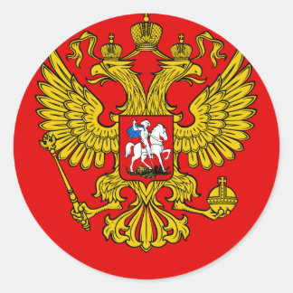 Russia Coat of Arms Classic Round Sticker