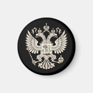Russia coat of arms - white version magnet