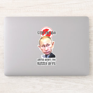 Russia Devil 6"x 6" Sticker