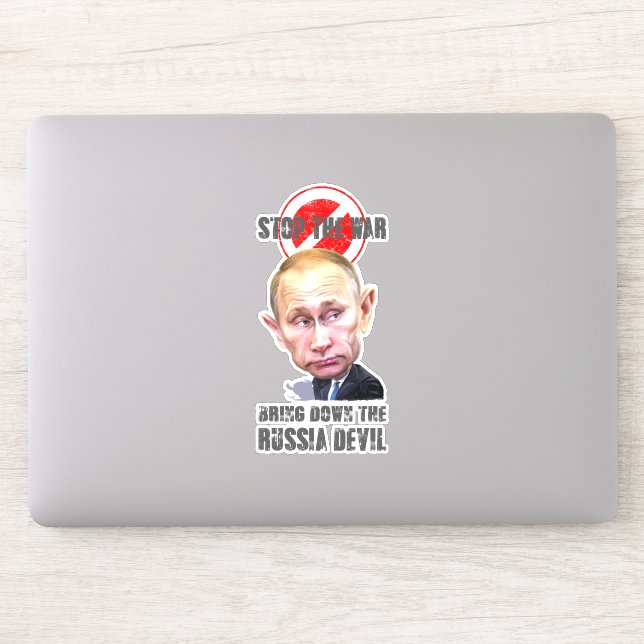 Russia Devil | 6"x 6"  Sticker (Computer)