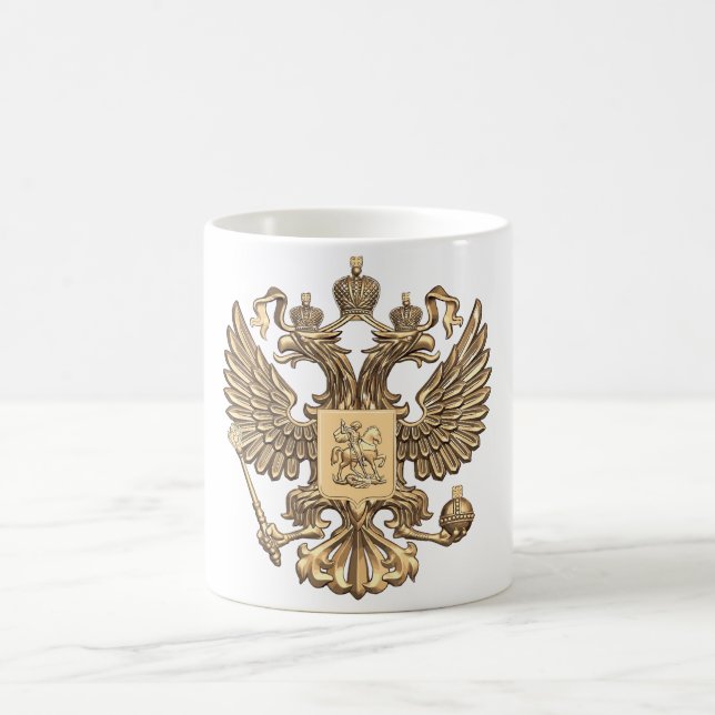 Russia double eagle coffee mug (Center)