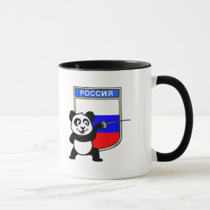 Russia Fencing Panda Mug