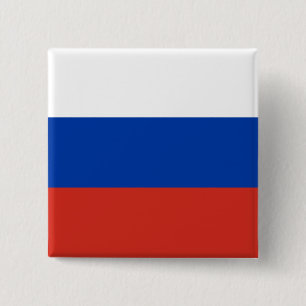 Russia Flag 15 Cm Square Badge