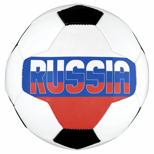 Russia Flag Adorable Patriotic Soccer Ball (Front)