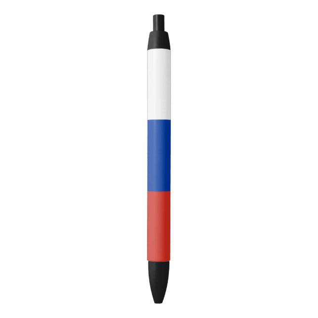 Russia Flag Black Ink Pen (Front Vertical)