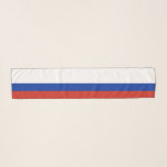 Russia Flag Colours White Blue Red Striped Scarf<br><div class="desc">Russia Flag Colours White Blue Red Striped Scarf</div>