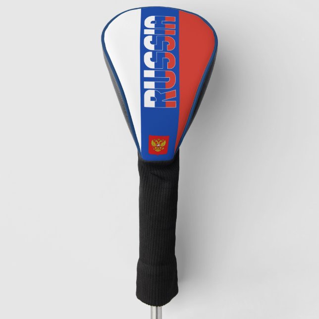 Russia Flag Gorgeous Patriotic Golf Head Cover (Front)