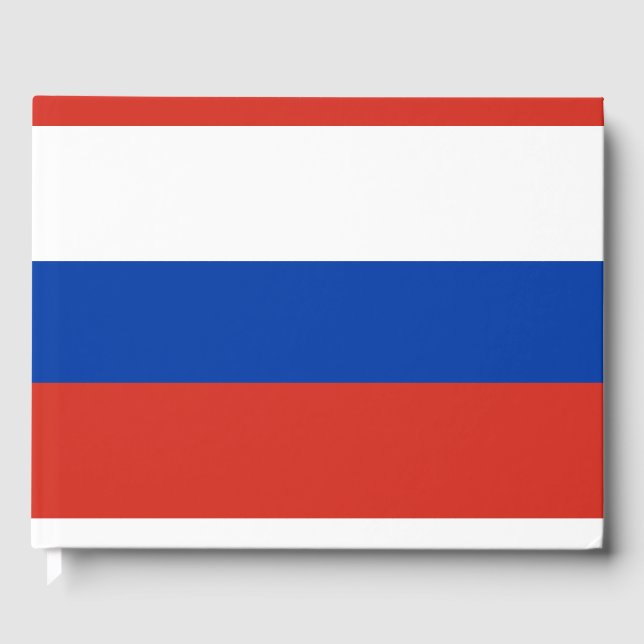 Russia flag guest book (Front)