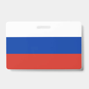 Russia Flag ID Badge
