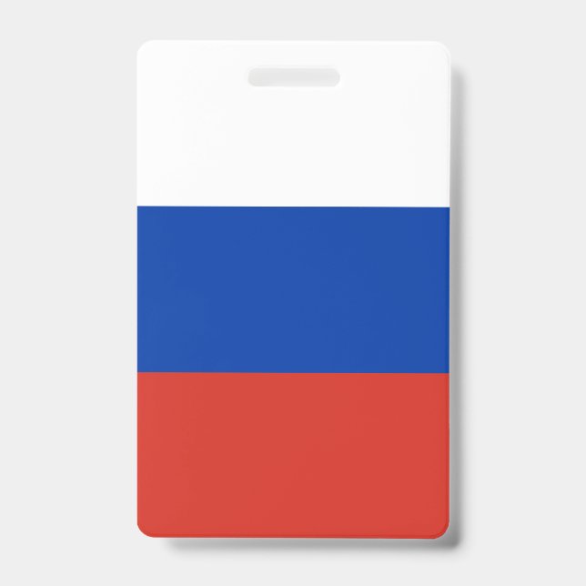 Russia Flag ID Badge (Front)