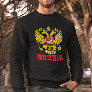 Russia Flag Imperial Eagle Russian Orthodox Sweatshirt