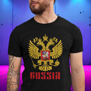 Russia Flag Imperial Eagle Russian Orthodox T-Shirt