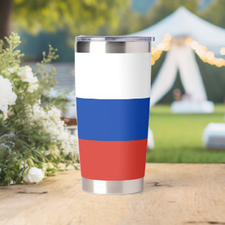 Russia flag insulated tumbler