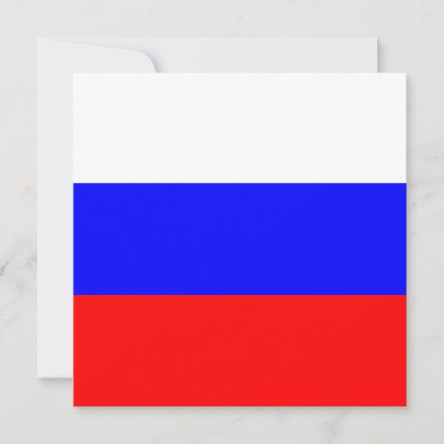 Russia Flag Invitation (Front)