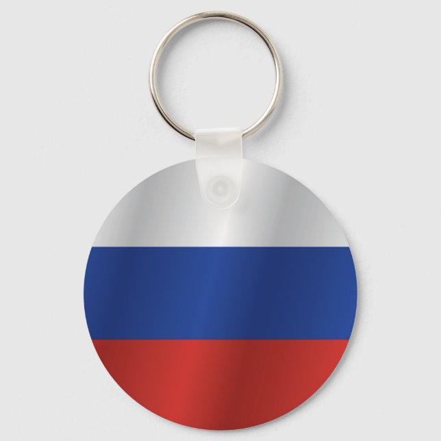 Russia flag key ring (Front)