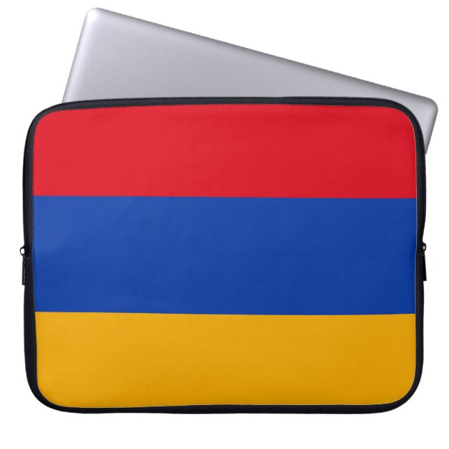 Russia Flag Laptop Sleeve (Front)