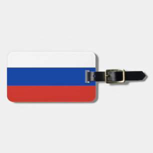 Russia Flag Luggage Tag