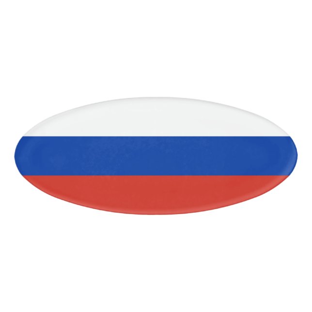 Russia flag name tag (Front)