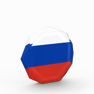 Russia flag photo block