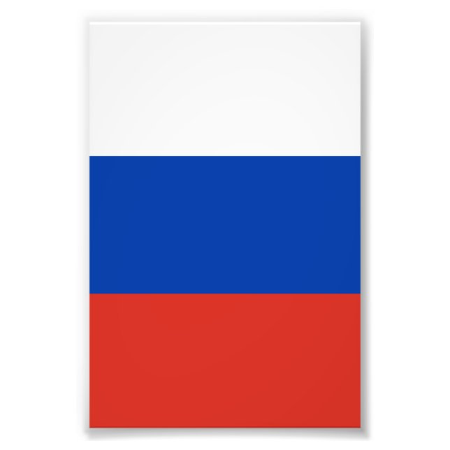 Russia flag photo print (Front)