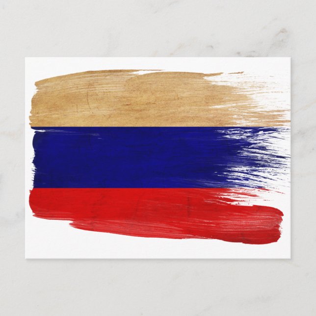 Russia Flag Postcards (Front)