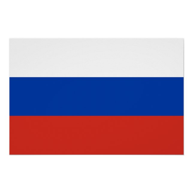 Russia Flag Poster (Front)