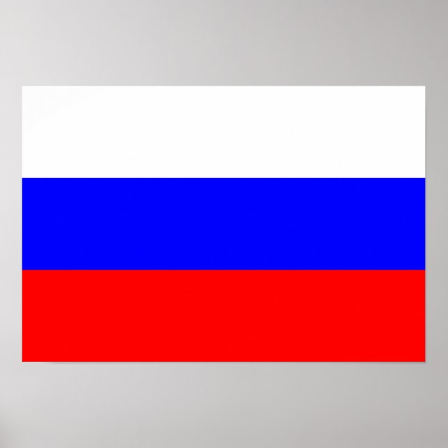 Russia Flag Poster (Front)