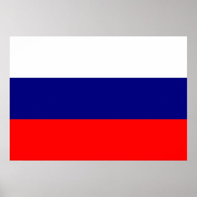 Russia Flag Poster (Front)