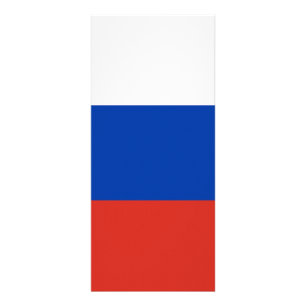 Russia flag rack card