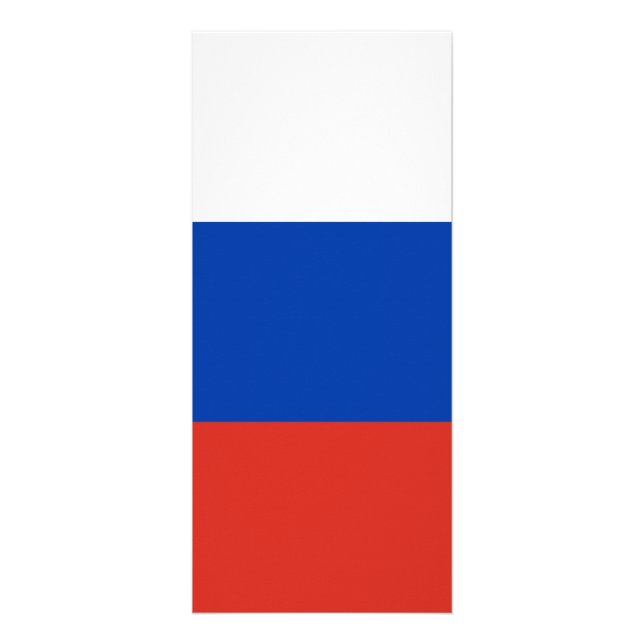 Russia flag rack card (Front)