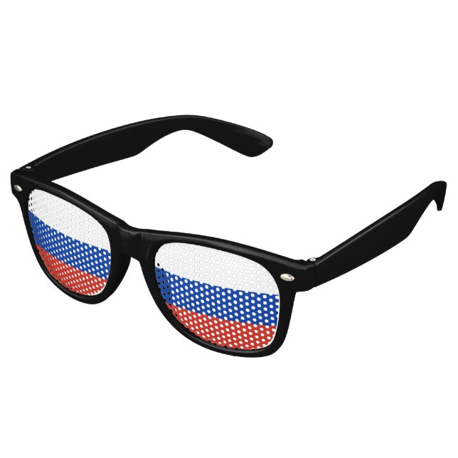 Russia flag retro sunglasses (Angled)