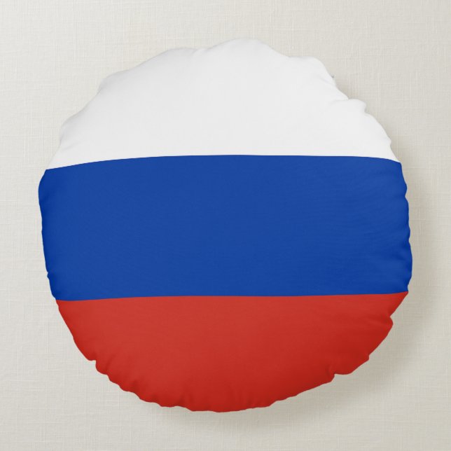 Russia flag round cushion (Back)