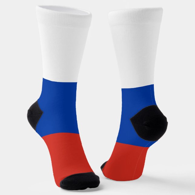 Russia Flag Socks (Angled)